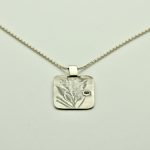 01.53 Kette aus 925 Sterlingsilber u. Aquamarin