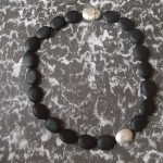 Collier aus 925 Sterlingsilber mit Onyx