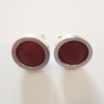 Ohrstecker aus 925 Sterlingsilber und Leder