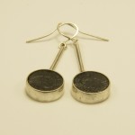 Ohrgehänge "Fossilien" aus 925 Sterlingsilber