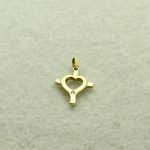 08.53 Anhänger "Herz-Kreuz" aus 585 Gelbgold