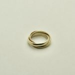 08.65 Ring "Trinity" aus 585 + 250 GG