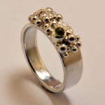 Ring aus 925 Sterlingsilber und Turmalin