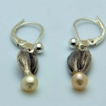 Ohrgehänge aus 925 Sterlingsilber und Perle