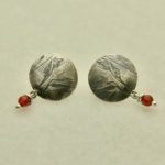 03.70 Ohrgehänge "Gräser" aus 925 Sterlingsilber mit Achat